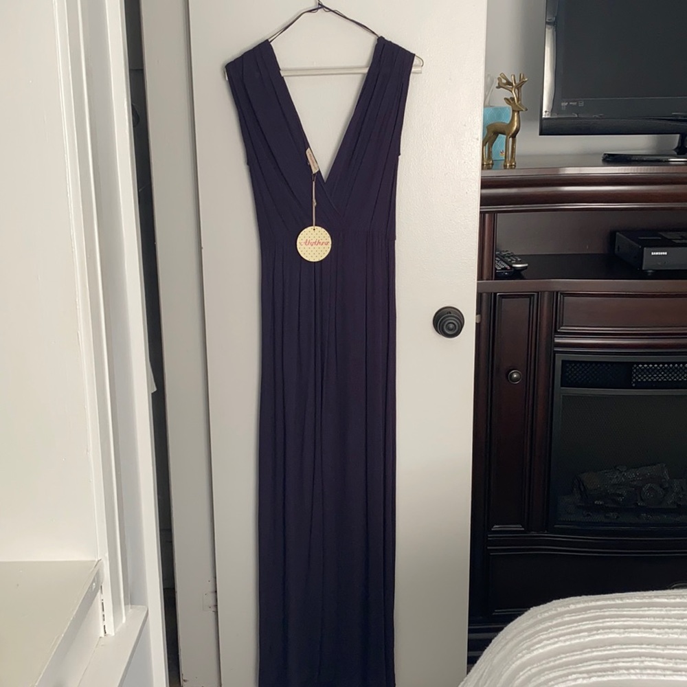 NWT Navy blue maxi dress
